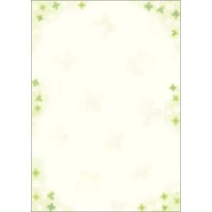 ササガワ(Sasagawa) タカ印 ポップ用紙 4-1716 和紙風 和柄用紙 和ごころ 白つめ草 B4 10枚