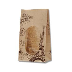 シモジマ(shimojima) HEIKO 紙袋 窓付袋(内側全面ラミネート) No.4 トラベルスタンプ 50枚 004081400 1パック(50枚入)