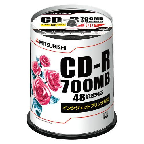 VERBATIM データ用CD-R X48 700MB 100枚スピンドルケース (SR80PP10...