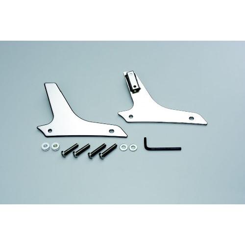 大阪単車用品工業 ハリケーン　HA6415-01 シーシーバー プレート クロームメッキ シャドウ ...