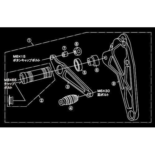 シフトアップ(Shift Up) APE100D バックステップカラ-t=10.5/pc　(2036...