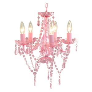 HAGIHARA シャンデリア 5灯 ピンクの買取情報