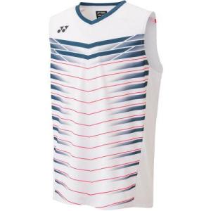 ヨネックス メンズゲームシャツ (ノースリーブ) (10398) 色 : ホワイト サイズ : Sの商品画像
