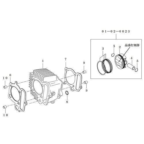 スペシャルパーツ武川 CYLINDER KIT (SCUT/106CC) 12V-Monkey (S...