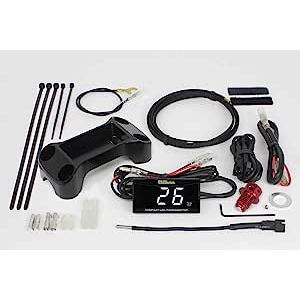 SP武川 コンパクトLEDサーモメーターキット (ブラック)