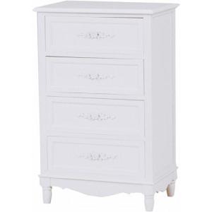 HAGiHARA（萩原） チェスト 木製 おしゃれ 白 かわいい 完成品 可愛い