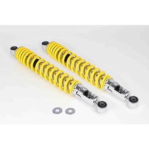 SP武川 リアショックアブソーバー(クロムメッキ/イエロー/2本セット) 品番:06-04-0150