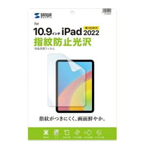 SANWASUPPLY サンワサプライ Apple 第10世代iPad10.9インチ用液晶保護指紋防止光沢フィルム LCD-IPAD22KFP｜ecjoyecj24