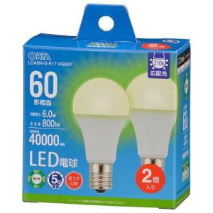 【2個】 LED電球 LDA6N-G-E17 AG62P （昼白色） ×1セットの商品画像