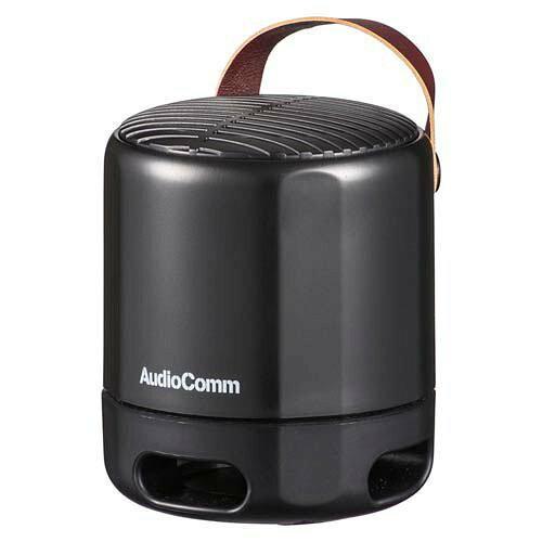 OHM オーム電機 ワイヤレスラウンドスピーカー 高音質・重低音 (Bluetooth/USB-C充...