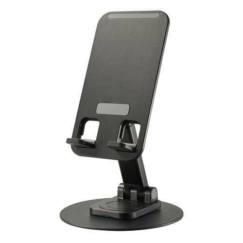 OHM オーム電機 スマホ＆タブレットスタンド(10インチまで/360度回転/ブラック) SMT-O...