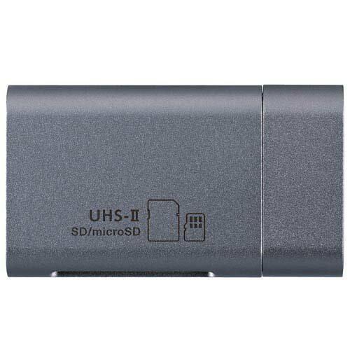 ナカバヤシ CRWC3SD91GY UHS-2対応 TYPE-C カードリーダ-・ライター USB3...