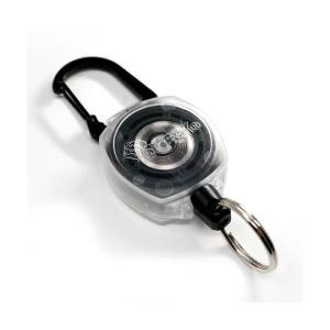 KEY-BAK カラビナ付きキーリール サイドキック クリア KEY-BAK14925