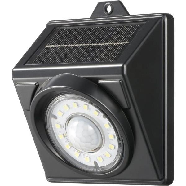 OHM オーム電機 センサーウォールライト(人感センサー/800 lm/ソーラー発電/IP65/調光...