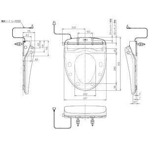 3点ユニットバス専用 無電源温水洗浄便座iS-04R (右手操作用） 電源
