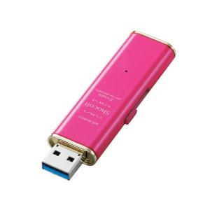 ELECOM エレコム USBメモリー/USB3.0対応/スライド式/32GB/ラズベリーピンク(MF-XWU332GPND)｜ecjoyecj24