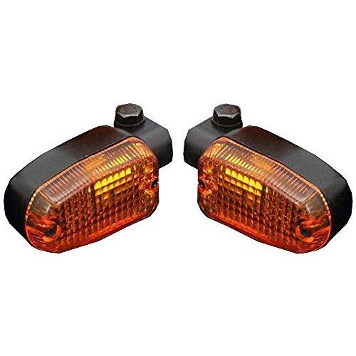 PMC(ピーエムシー) ＰＭＣ　　ウィンカーランプ　スクウェア２５０型　ブラック／オレンジ（２ＰＣ　...