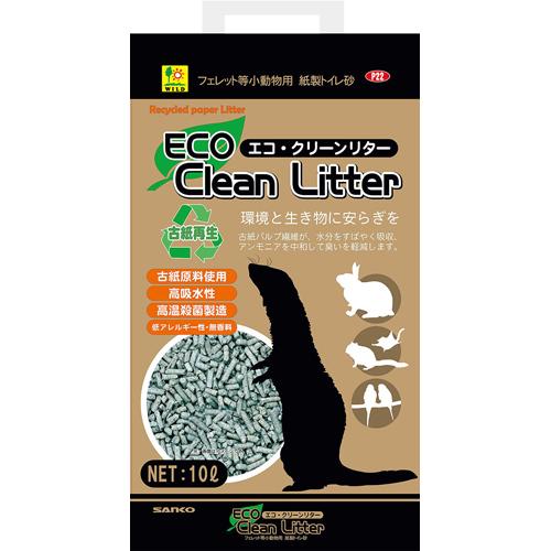 SANKO 三晃商会 小動物用 床敷材・トイレ砂エコ・クリーンリター 10L