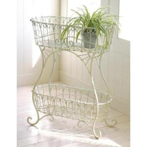 フラワースタンド フラワーワゴン ガーデニング 庭 園芸 馬車