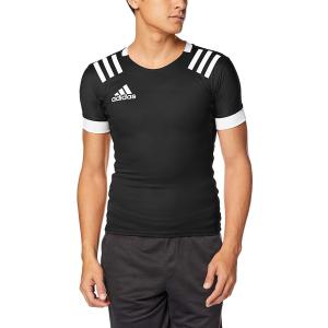 ADIDAS アディダス 01_ラグビー3STシャツ (FXU53) 色 : BLK/WHT サイズ : J/Sの商品画像