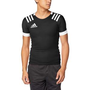 adidas 01_ラグビー3STシャツ (FXU53) 色 : BLK/WHT サイズ : J/Oの商品画像