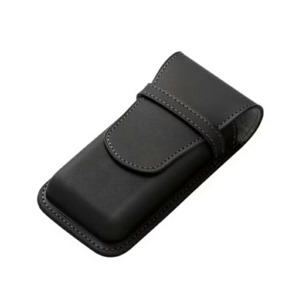 パイロットコーポレーション PILOT×SOMES ペンシース3本差(革製) カブセ蓋ベルト式 ブラ...