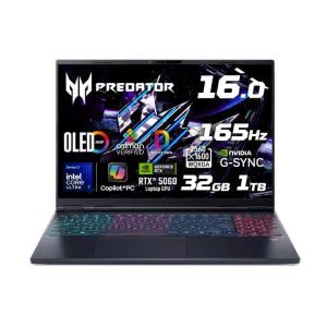 日本エイサー PHN16S-I51-N73Z56 (Core Ultra 7 356H/32GB/1TB SSD/Windows 11 Home(64bit)/16.0型/アビサルブラック)