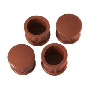 HILOGIC ハイロジック A-004 脚キャップ 24mm 茶丸 4個入