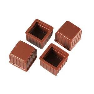 HILOGIC ハイロジック A-054 脚キャップ 21mm 茶角 4個入