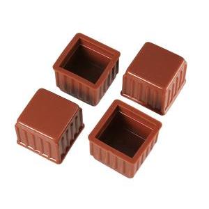 HILOGIC ハイロジック A-055 脚キャップ 24mm 茶角 4個入