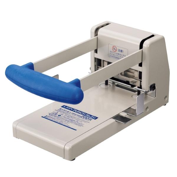 ライオン事務器 強力パンチ パイプ錐2穴 200枚 No.211(200-21)