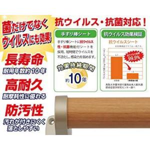ハイロジック 97259 抗菌 抗ウイル手すり タテ ヨコ兼用 800mm