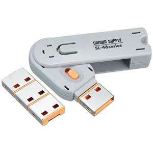 SANWASUPPLY サンワサプライ USBコネクタ取付けセキュリティ　SL-46-D