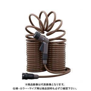 タカギ ホース ホースリール スパイラルGホース 15m ブラウン おしゃれ