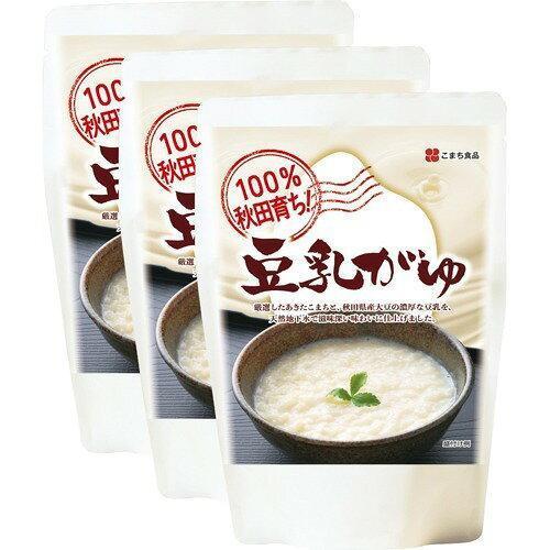 こまち食品工業 こまち食品 100%秋田育ち 豆乳がゆ 3袋セット ×2セット (1650120)