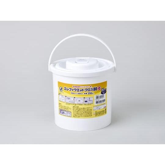 ハクゾウメディカル エレファウエット クロス80プラス 容器入 大判 150mm×300mm 250...