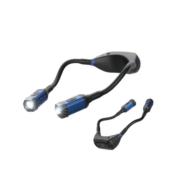 エクスハート(EXHEART) 充電式LEDツインネックライト 300ルーメン (EXLNK300 ...