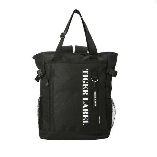 イコマ創芸 TIGER LABEL リュックトートバッグ 2WAY 約17L ブラック TL-35 ...