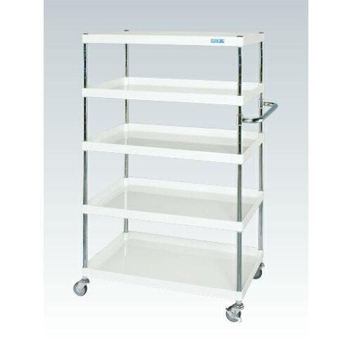 サカエ CSパールワゴン軽量タイプ 5段 パールホワイト CSP-90155LNUW (222891...