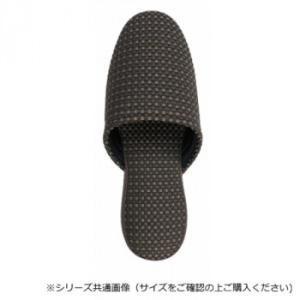 アセット スリッパ ドビー吊込みL ブラウン JS27001-BR (2259554)