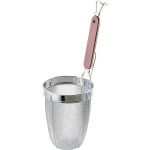 タケコシ 18-8ローズ柄 深型うどんてぼ ザル うどんざる 振りザル