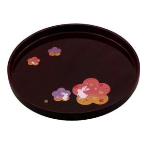 中西工芸(Nakanishi-kougei) (SE7-0200-06)宴うさぎ　３０ｃｍ丸盆溜　0094004