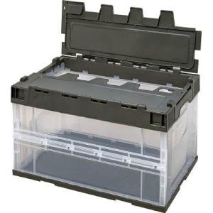 積水テクノ成型 積水 ロック付フタ一体型オリコン OC-50L 透明OD code:4983157