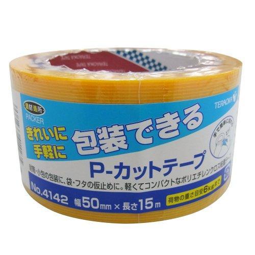 寺岡製作所 TERAOKA P-カットテープ NO.4142 50mm×15M 黄 code:793...