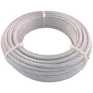 TRUSCO トラスコ中山 JIS規格品メッキ付ワイヤロープ (6X19)Φ6mmX50m code...