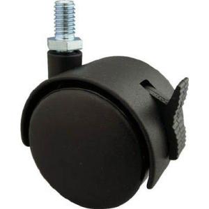 TRUSCO トラスコ中山 ねじ込み双輪キャスター ナイロン車輪 自在ST付 Φ50 M10 cod...