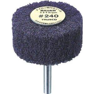 TRUSCO トラスコ中山 ナイロン軸付ホイール 外径30X厚25X軸6 5個入 240♯ code...