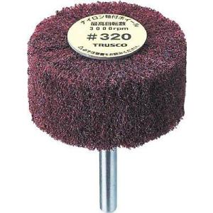 TRUSCO トラスコ中山 ナイロン軸付ホイール 外径30X厚25X軸6 5個入 400♯ code...