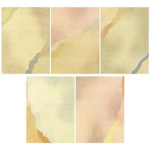 スギウラ 新料紙 玉鬘 細字 5色セット 半紙判 50枚 AG28-1 (1445495)