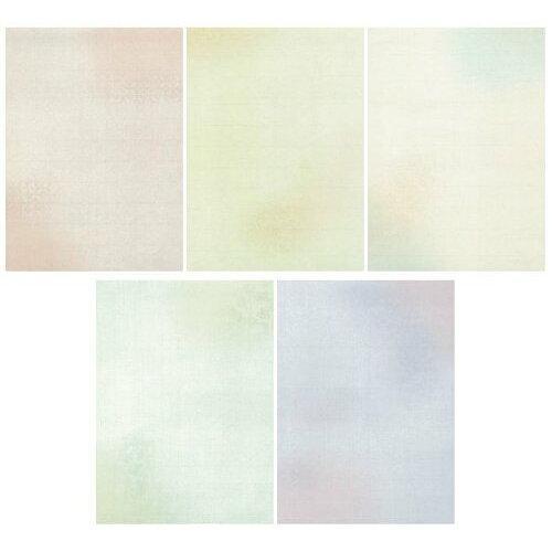 スギウラ 新料紙 紅葉 中字 5色セット 半懐紙 50枚 AG30-2 (1445498)